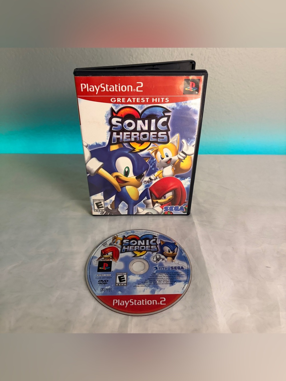 SEGA Sonic Heroes Greatest Hits (Sony PlayStation 2 PS2) NTSC E 2003 Tested Work